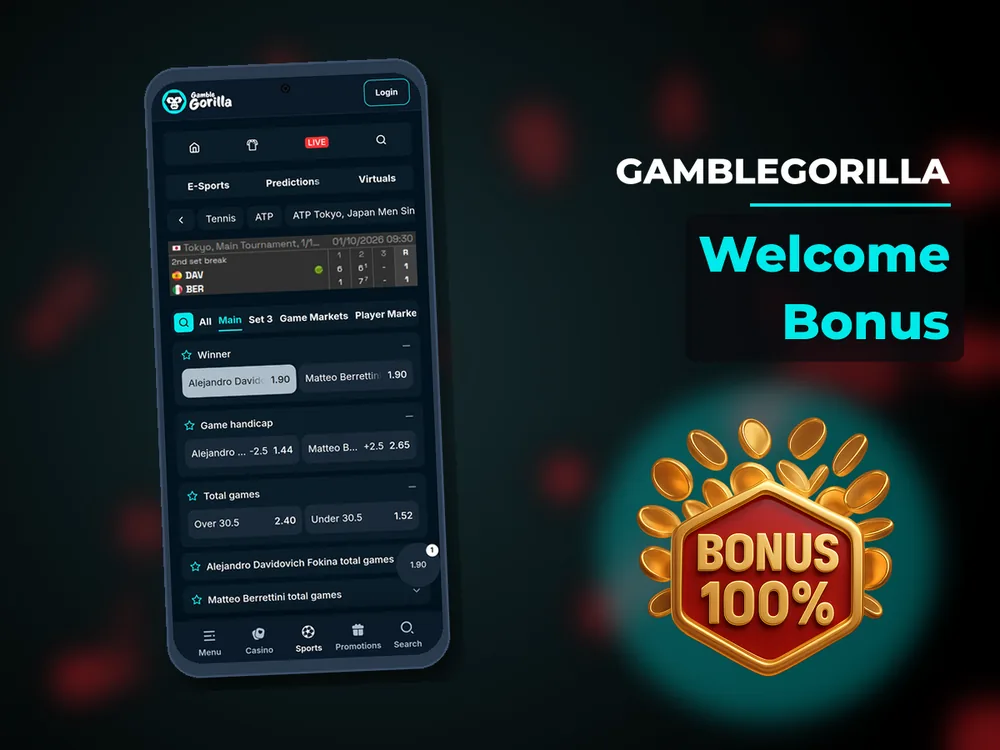Gamblegorilla - Welcome Bonus
