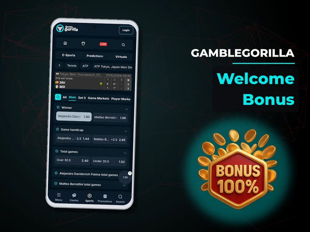 Gamblegorilla - Welcome Bonus